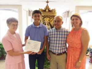 Daniel Infante Daniel Infante, 2016 Scholarship Winner